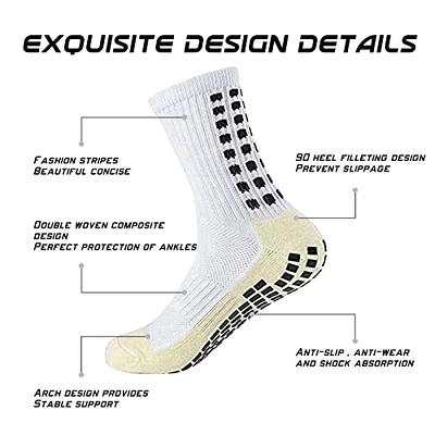 Men's Soccer Socks Anti Slip Non Slip Grip Pads for Football Basketball  Sports Grip Socks 