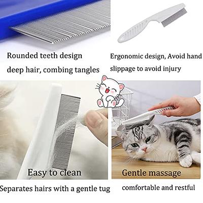 Flea and Tick Brushes For Dog Cat Pets Comb Cleaner Shedding Hair Fur  Remover