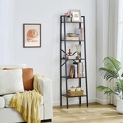 Hoctieon 4 Tier Bookshelf Tall Bookcase Shelf Storage Organizer