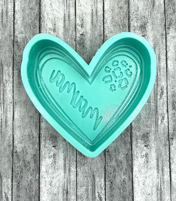 Mama Heart With Leopard Silicone Mold - Freshie Mold, Molds, Molds For  Freshies, Aroma Bead - Yahoo Shopping