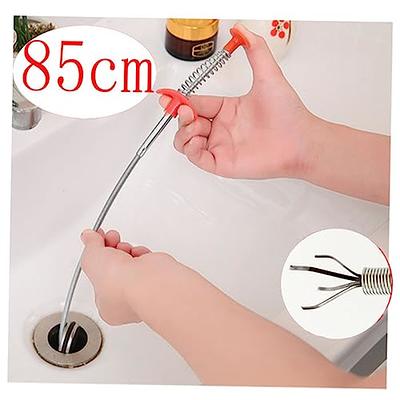 Drainsoon 30 Inch Long Sink Snake Drain Clog Remover