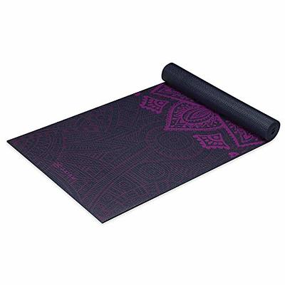 Gaiam Yoga Mat Premium Print Extra Thick Non Slip Exercise & Fitness Mat  for All Types of Yoga, Pilates & Floor Workouts, Plum Sundial Layers, 6mm -  Yahoo Shopping