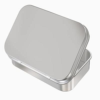 6 Pcs Metal Hinged Tin Box Container Mini Portable Small Storage