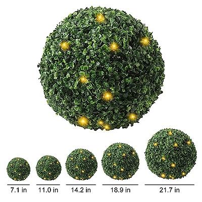 Topiary Ball with Lights 5-7-9-11-14-19 Inch Artificial Boxwood Balls  Plastic Round Lighted Green Moss Balls Decorative Fake Plants Faux Greenery  for Wedding Front Porch Indoor Outdoor Home Decor - Yahoo Shopping