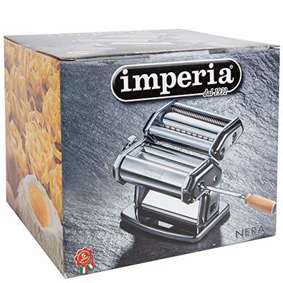 Imperia Pasta Maker Machine, Black, Made in Italy- Heavy Duty