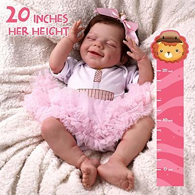  BABESIDE Lifelike Reborn Baby Dolls - 20-Inch Sweet Smile Real  Life Realistic-Newborn Full Body Vinyl Sleeping Baby Girl with Toy  Accessories Gift Set for Kids Age 3+ : Toys & Games