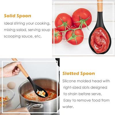Silicone Kitchen Spoons, Set of 3