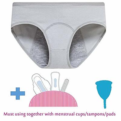 4 Packs Women Period Underwear Teens Menstrual Leak Proof Underwear First  Period Starter Sanitary Shorts Girls