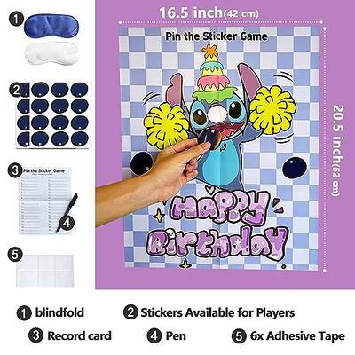 Stitch Birthday Party Supplies- 26in Stitch Board Game 12 Sticky Balls and Hooks Stitch Party Favors Gifts Indoor Outdoor Kids Sports Game