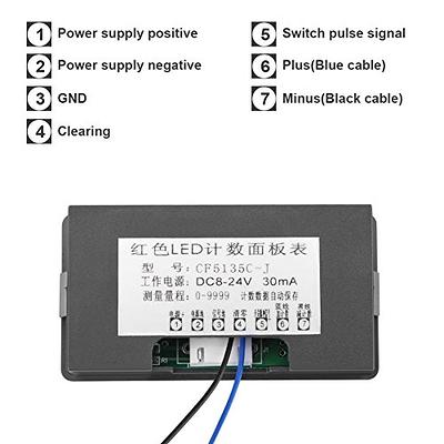 6-Digit Counter Clicker Portable LED Backlit Counter Electronic Digital  Counter