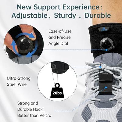 JOMECA Upgraded Drop Foot Brace for Walking with Shoes - Dual