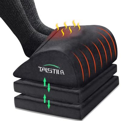 TALSTILA Foot Rest for Under Desk at Work, Footrest with Warm Plush Feet  Pocket, Ergonomic Adjustable