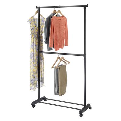 Whitmor 4-Tier Shelf Tower Closet System, Black and Silver - Metal