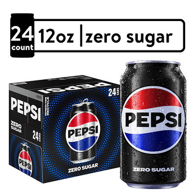  Pepsi Zero Sugar Cola Soda Pop, 12oz Cans (12 Pack