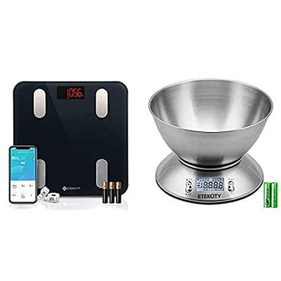 RENPHO Digital Food Scale with App, Bluetooth Smart Kitchen Scale,  Stainless Steel