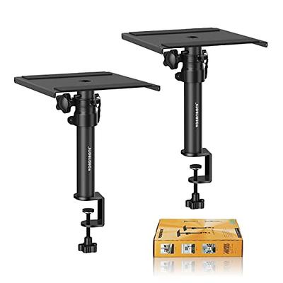 (2) Rockville Adjustable Studio Monitor Speaker Stands For Yamaha HS5  Monitors