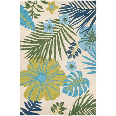 Paseo Soroa Chestnut/Black 5 ft. x 7 ft. Border Indoor/Outdoor Area Rug