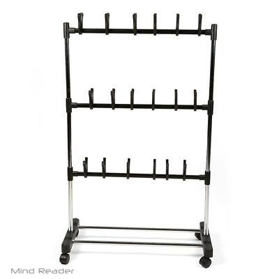 Simplify 55.12 H 24-Pair 8-Tier Black Fabric Shoe Rack - Yahoo Shopping