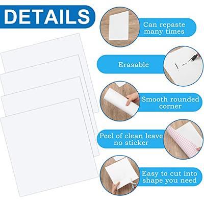 Office Aid Flexible Large Dry Erase White Board Roll,41x48 inch Big Dry Erase Board for Wall, Frameless Erasable Whiteboard Stick on Wall, Sticky