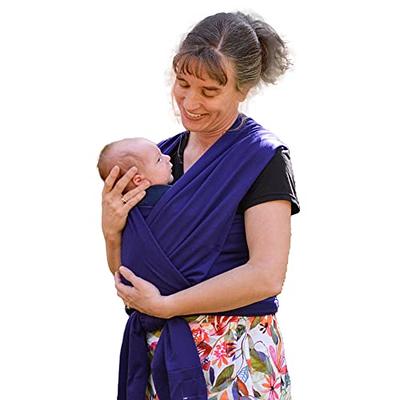 mushie Baby Wrap Carrier | 100% Organic Cotton | Infant Sling for Newborn  and Babies 8-35 lbs (Blush)