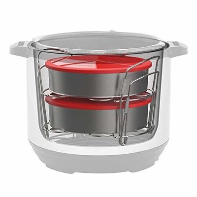 Instant Pot Official Round Cake Pan with Lid, Removable Base and Removable  Divider