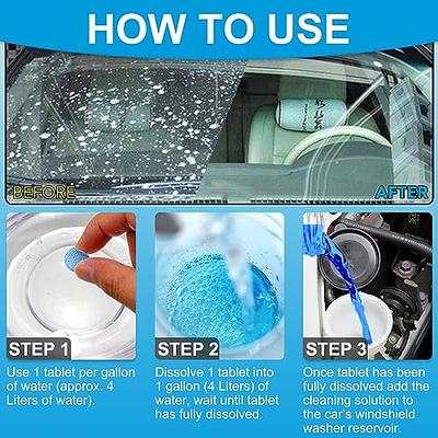 Windshield Washer Fluid Tablets, Each Tablet Makes 1-Gallon of