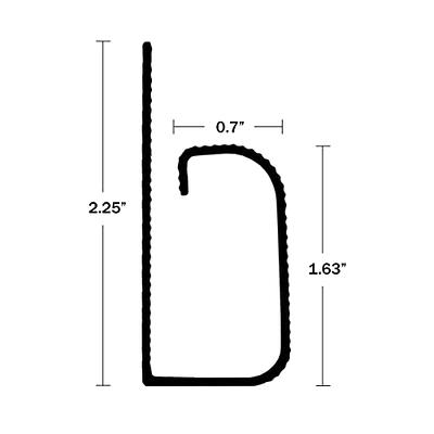 J Channel Cable Management - 5-Pack 16-Inch Raceway Channels - Cord Hider  Kit