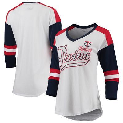 Boston Red Sox G-III 4Her by Carl Banks Women's Perfect Game Long Sleeve  V-Neck T-Shirt - Navy