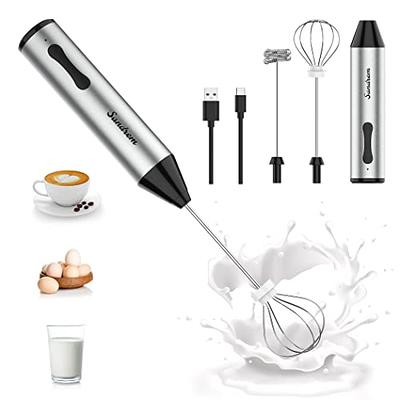 Nahida Handheld Milk Frother for Coffee, Rechargeable Electric Whisk with 3  Heads 3 Speeds Drink Mixer Foam Maker For Latte, Cappuccino, Hot Chocolate,  Egg - Red - Yahoo Shopping