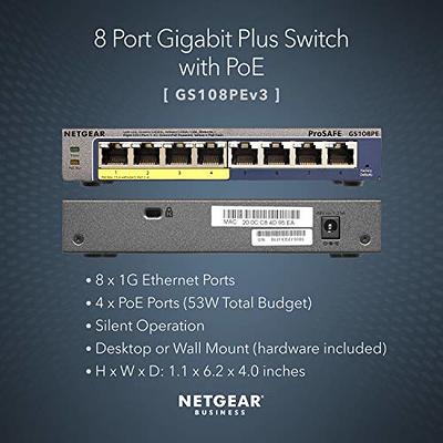 Netgear GS308EP 8-Port Gigabit PoE+ Compliant GS308EP-100NAS B&H