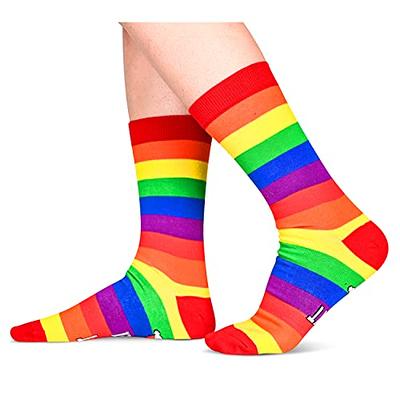 HAPPYPOP Pride Socks for Women Men Lgbtq Socks, Lgbtq Gifts Lesbian Gifts  Gay Gifts, Funny Striped Socks Rainbow Socks - Yahoo Shopping