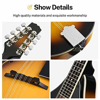 Donner A Style Mandolin Instrument Sunburst Beginner Adult Acoustic  Mandolin Musical Instrument Mahogany 8 String, Bundle With Tuner String Bag Guitar  Picks,DML-1 - Yahoo Shopping