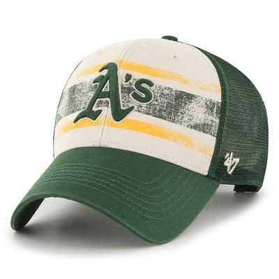 Men's '47 Cream/Green Oakland Athletics Breakout MVP Trucker Adjustable Hat  - Yahoo Shopping