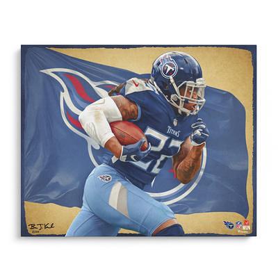 Patrick Mahomes Kansas City Chiefs Stretched 20 x 24 Canvas Giclee Print  - Designed and Signed by Artist Brian Konnick - Limited Edition of 25