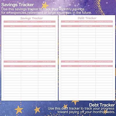 GoGirl Budget Planner & Monthly Bill Organizer - Monthly Financial Book with Pockets. Expense Tracker Notebook Journal to Contro