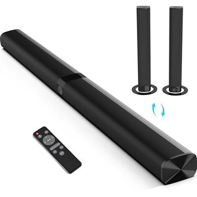  Sound Bars for TV 16-inch, Cinematic TV Bluetooth Sound Bar  with Impactful Bass with Remote Control, Wall Mountable Sound Bar Work with  Traditional or Smart TV, Computer : Electronics