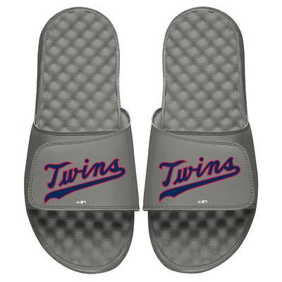 Montreal Expos ISlide Cooperstown Pinstripe Logo Slide Sandals - White