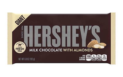 HERSHEY'S Milk Chocolate Giant Candy Bar, 7.56 oz