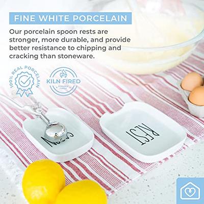 Heartland Home Porcelain Nesting Spoon Rest for Stove Top or