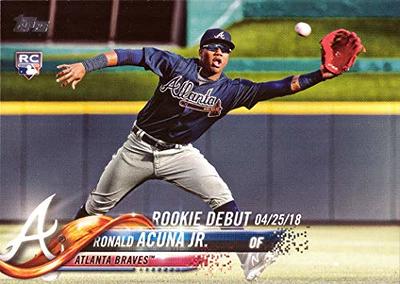 Ozzie Albies & Ronald Acuna 2018 Topps Update card (Acuna rookie card)