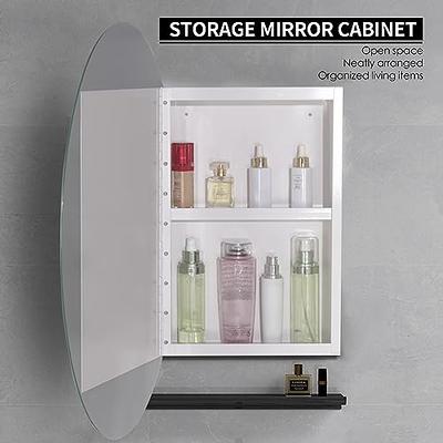 kleankin 23.5 Inch x 27.5 Inch Medicine Cabinet with Mirrored Door