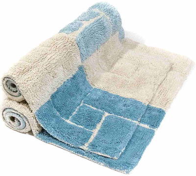 Chesapeake Boulder Cotton Anti Skid 2 Piece Bath Rug Set