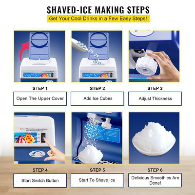 VEVORbrand Electric Ice Shaver Crusher Snow Cone Maker Machine