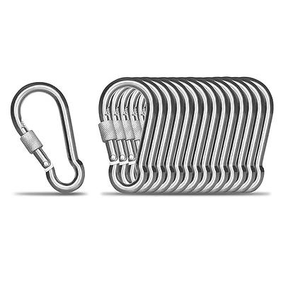 KINLINK 15 Pack Screw Locking Carabiner, 3.54 inch Heavy Duty