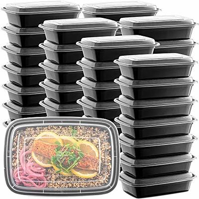 50-Pack Reusable Meal Prep Containers Microwave Safe Food Storage Containers  with Lids, 28 oz - 1 Compartment Take Out Disposable Plastic Bento Lunch Box  To Go, BPA Free - Dishwasher & Freezer Safe - Yahoo Shopping