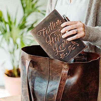 Leather Journal Refillable Notebook - Writing Journals for Women