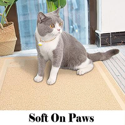 UPSKY Cat Litter Mat, Large Kitty Litter Trapping Mat Soft on Kitty Paws, Litter  Box Mat