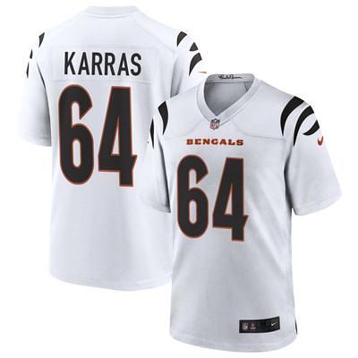 Men's Nike Ted Karras Black Cincinnati Bengals Game Player Jersey