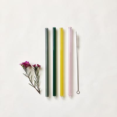 24pcs, Reusable Straws With 4 Cleaning Brushes, 10.5 Long Tritan Hard  Plastic Straws, 12 Colors Translucent Replacement Drinking Straws For  16OZ-32 O