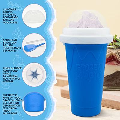 Slushie Maker Cup, Smoothie Silicon Cup, Frozen Magic Squeeze Cup